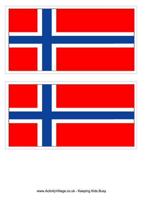 norway flag printable